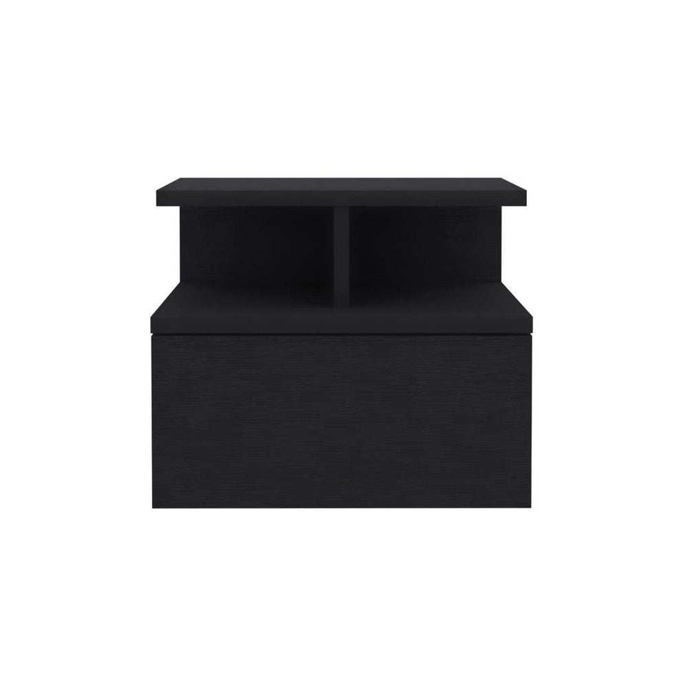 Two Piece Black Bedroom Set on a white background