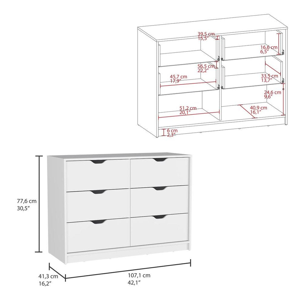 Two Piece White Bedroom Set on a white background