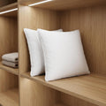 Set of Two Microfiber Down Alternative Medium Hypoallergenic European Size Bed Pillows