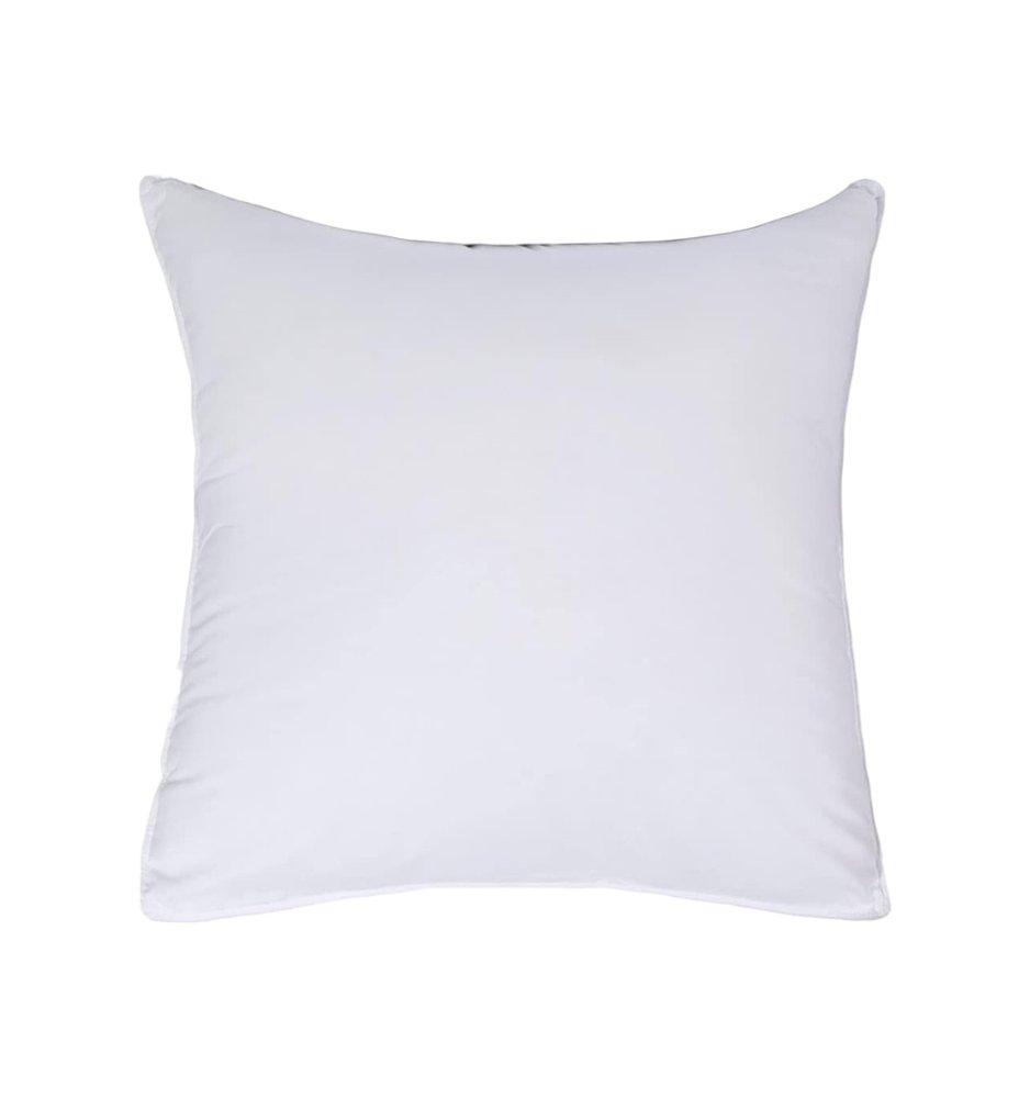 Set of Two Microfiber Down Alternative Medium Hypoallergenic European Size Bed Pillows on a white background