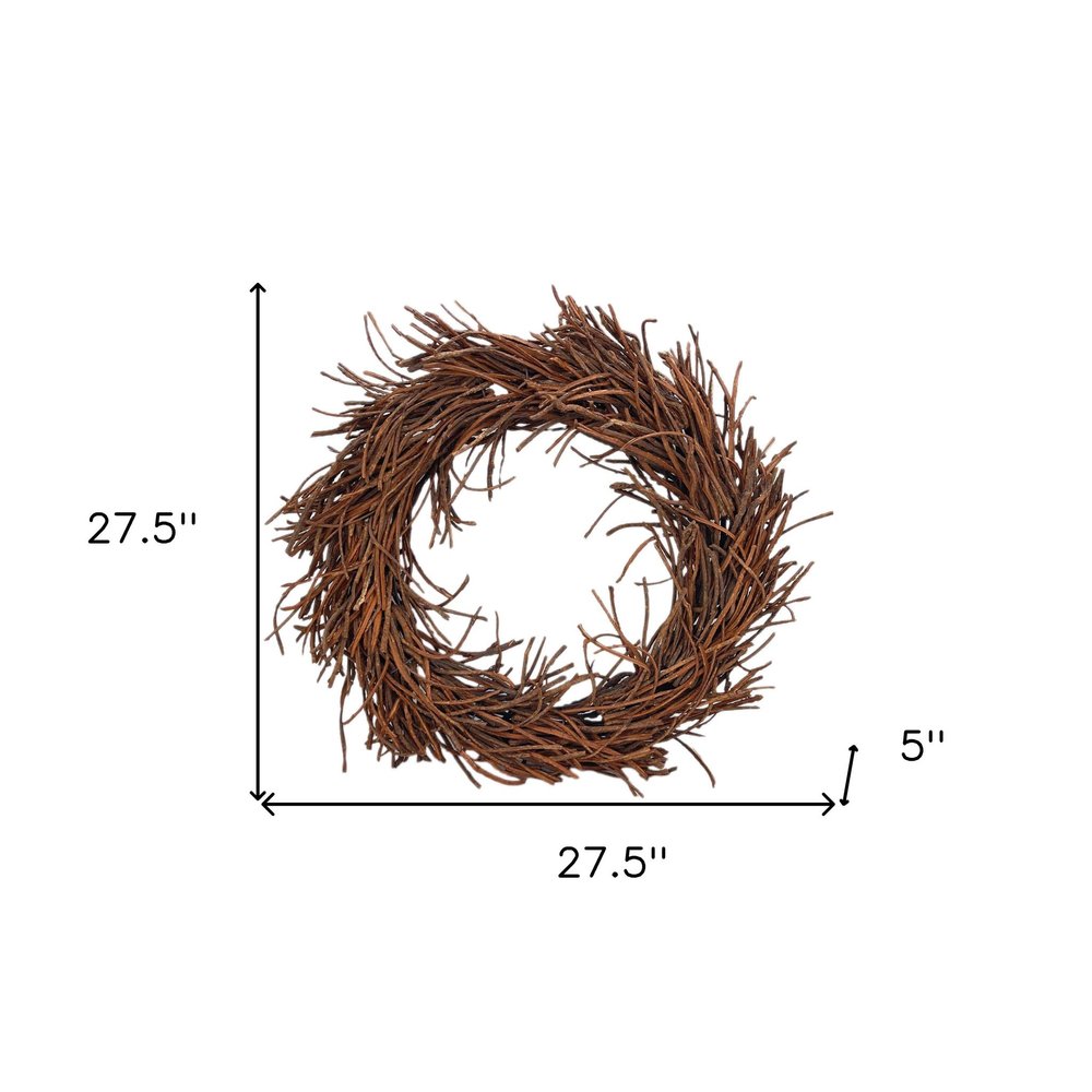 28" Brown Artificial Wreath