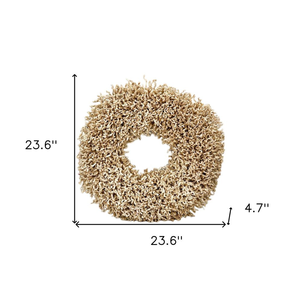 23" Natural Maize Dried Wreath