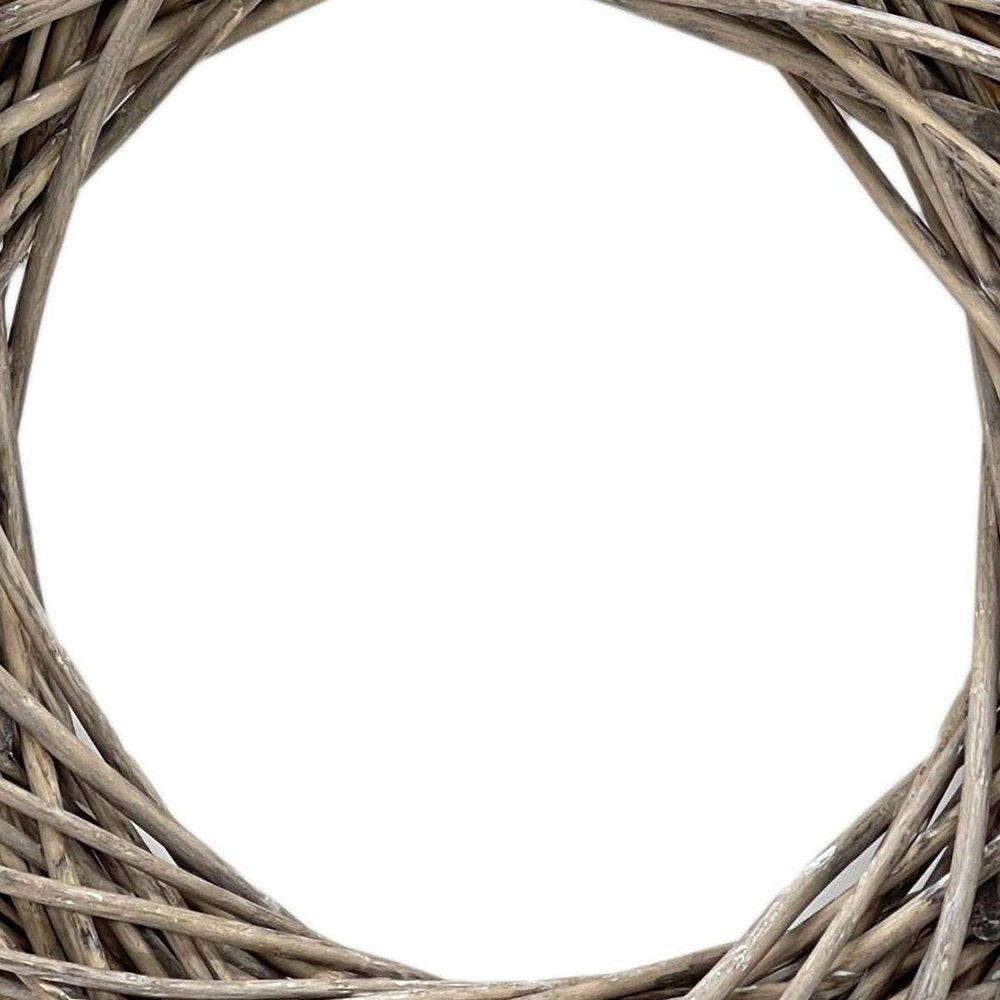 22" Natural Gray Willow Dried Wreath