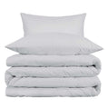 Platinum Queen Cotton Washable Duvet Cover Set With Two Shams on a white background
