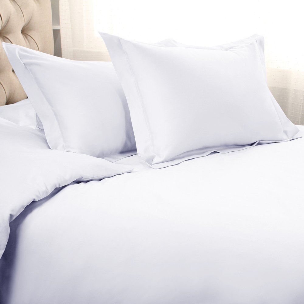 White Queen Cotton Blend 1200 Thread Count Washable Duvet Cover Set on a white background