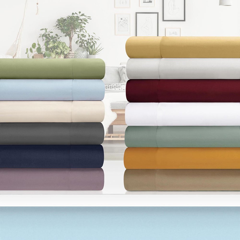 White Queen Cotton Blend 1200 Thread Count Washable Duvet Cover Set on a white background