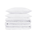 Platinum King Cotton Washable Duvet Cover Set on a white background