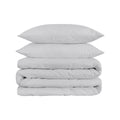 Platinum King Cotton Washable Duvet Cover Set on a white background