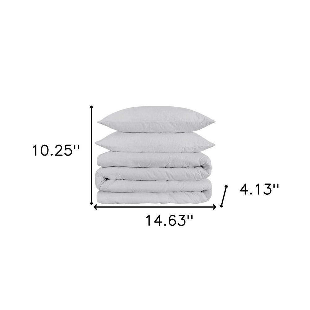 Platinum King Cotton Washable Duvet Cover Set