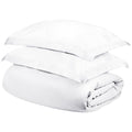 White Queen Cotton Washable Duvet Cover Set on a white background