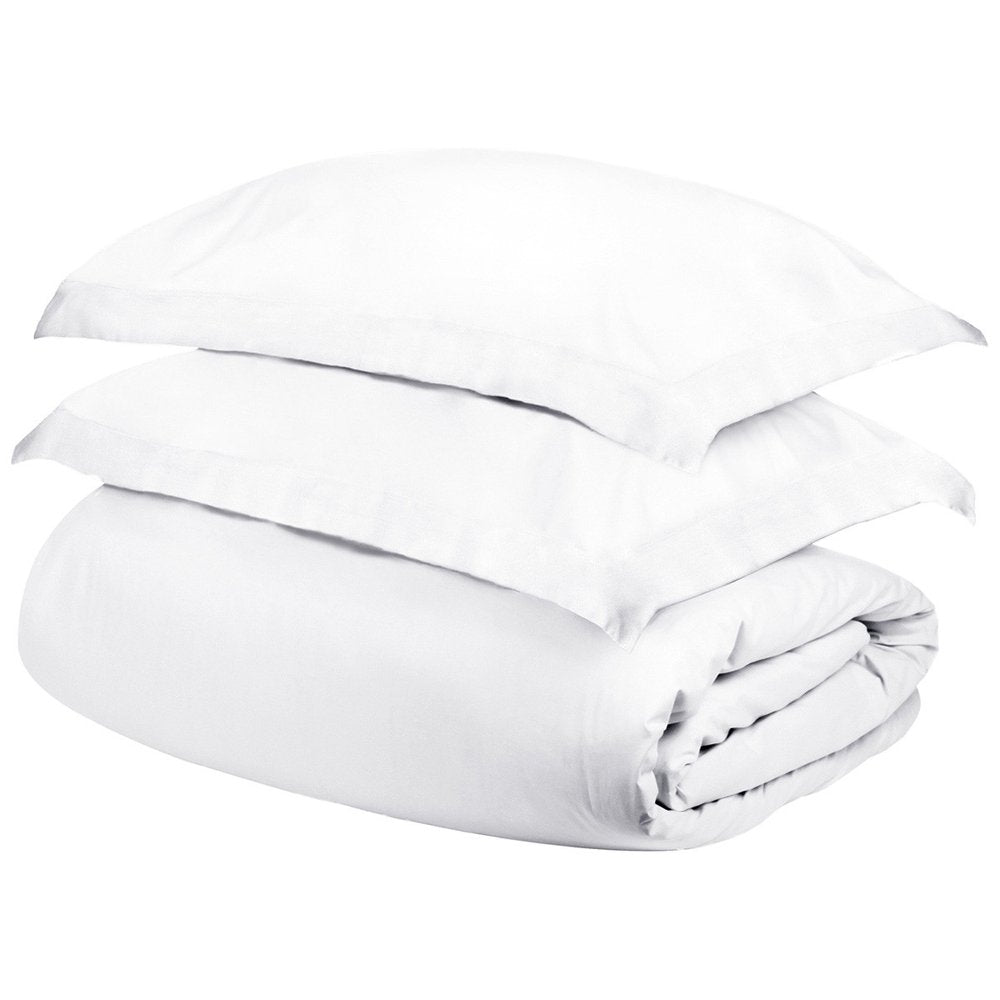 White Queen Cotton Washable Duvet Cover Set