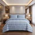 Taupe Queen Cotton Washable Duvet Cover Set