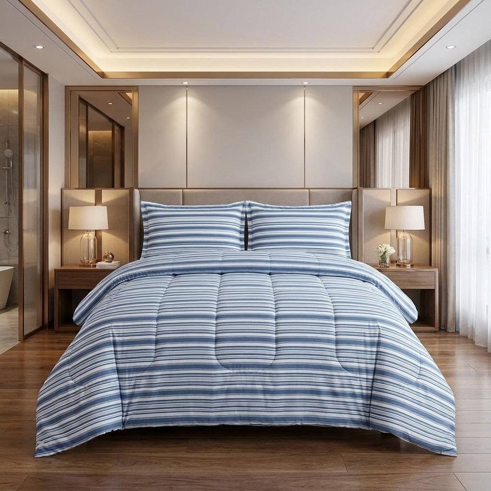 Taupe Queen Cotton Washable Duvet Cover Set