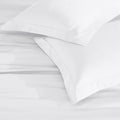 White Queen Cotton Washable Duvet Cover Set on a white background