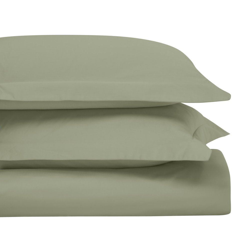 Sage King Cotton Washable Duvet Cover Set
