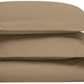 Taupe King Cotton Washable Duvet Cover Set