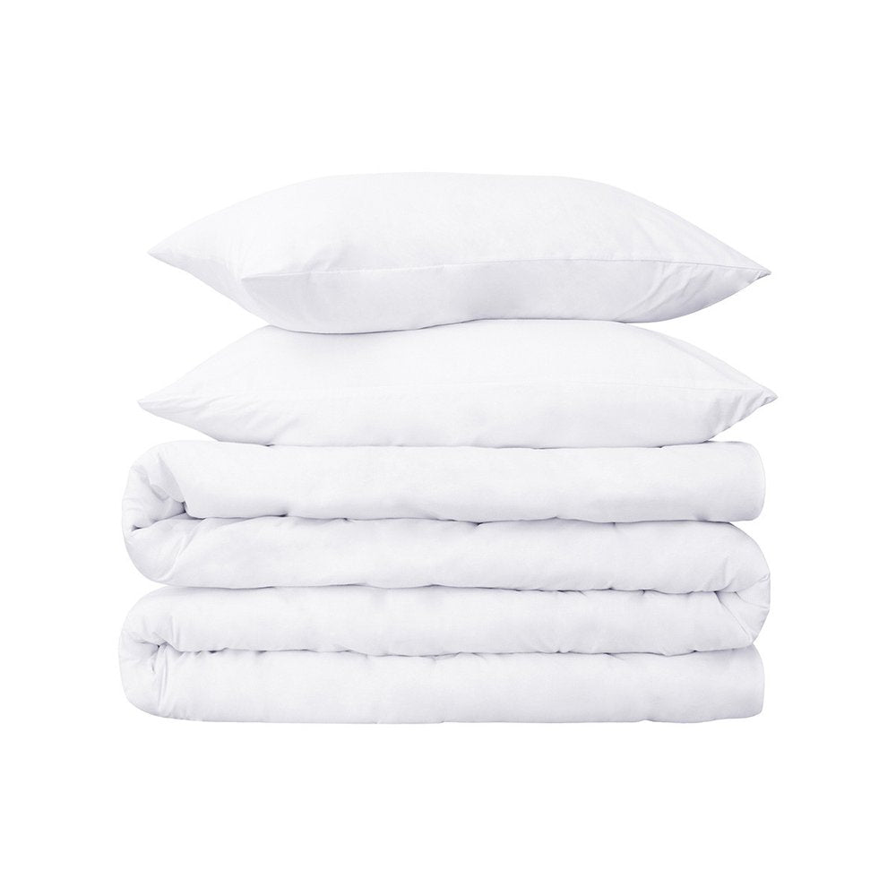 White King Cotton Washable Duvet Cover Set With Two Shams