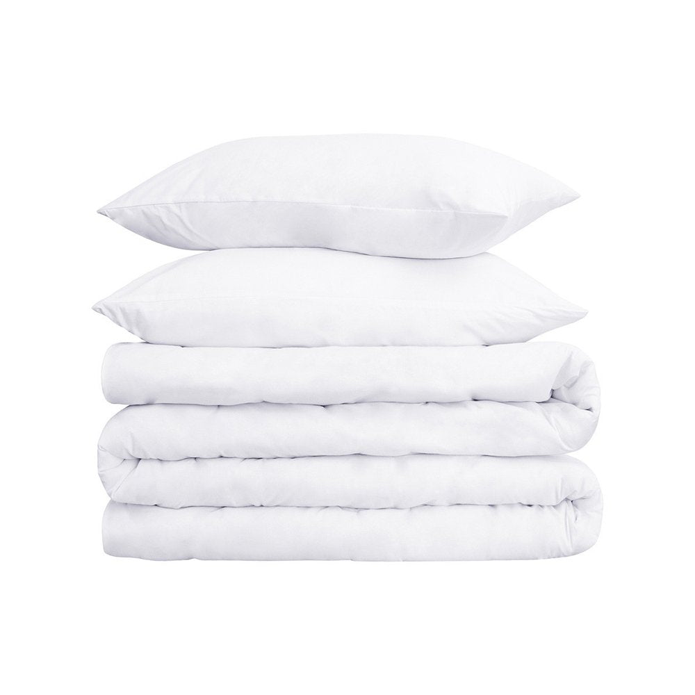 White King Cotton Washable Duvet Cover Set With Two Shams on a white background