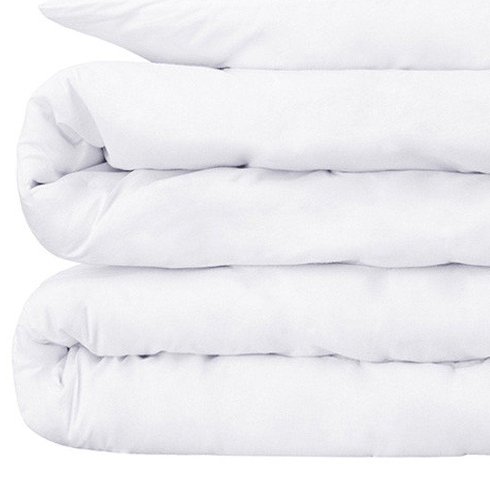 White King Cotton Washable Duvet Cover Set With Two Shams