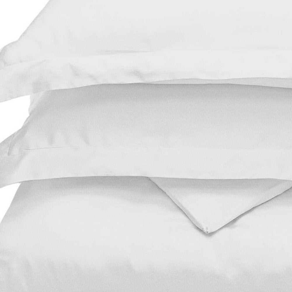 White Queen Cotton Blend 300 Thread Count Washable Duvet Cover Set on a white background