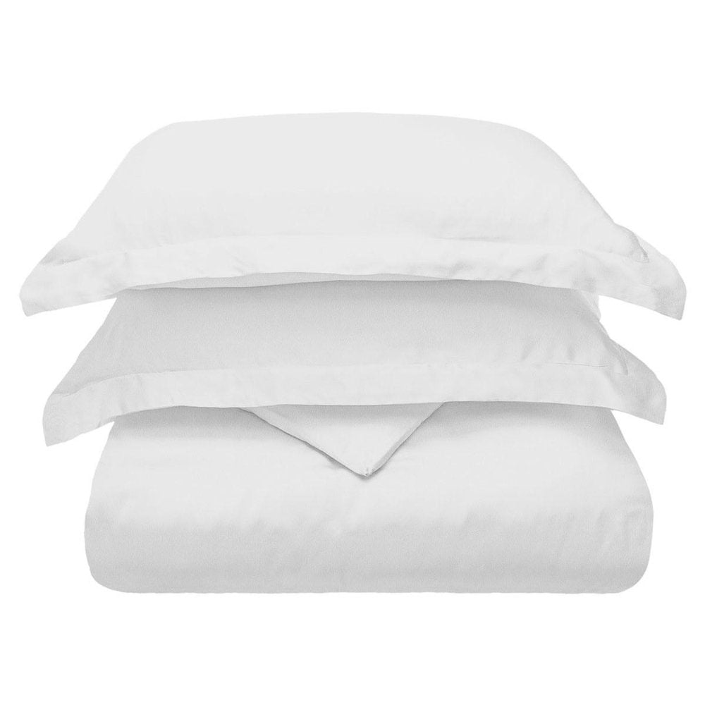 White Queen Cotton Blend 300 Thread Count Washable Duvet Cover Set on a white background
