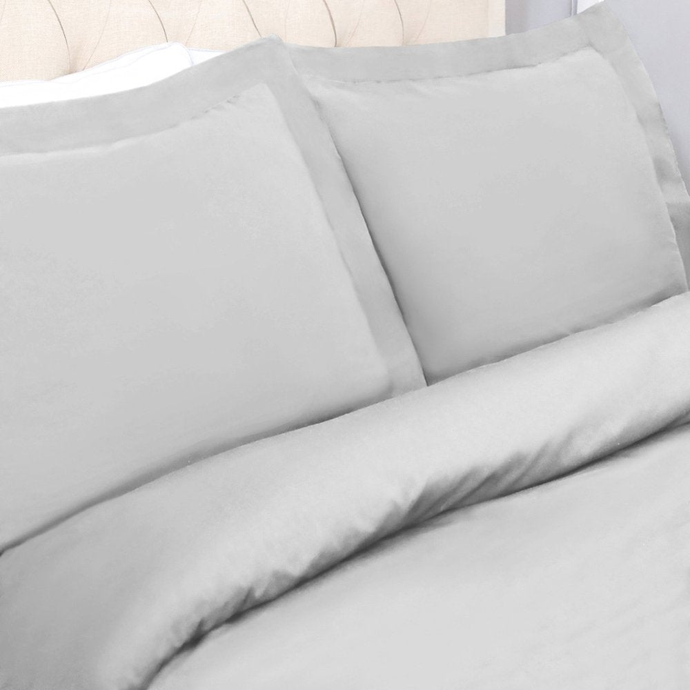 Platinum King Cotton Washable Duvet Cover Set - 10" H x 12.25" W x 2.75" D