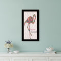 You are so loved Flamingo Black Framed Wall Art
