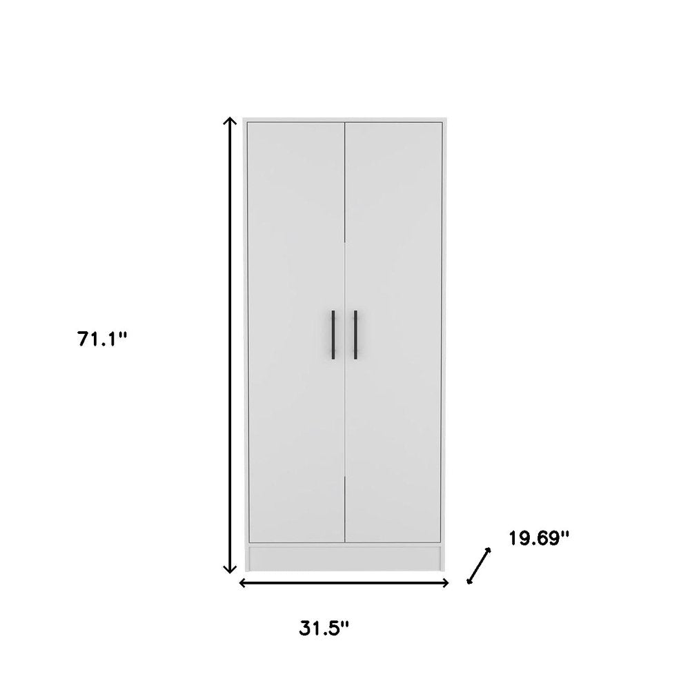 Two Piece White Bedroom Set - SKU 530264 on a white background