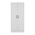 Two Piece White Bedroom Set on a white background