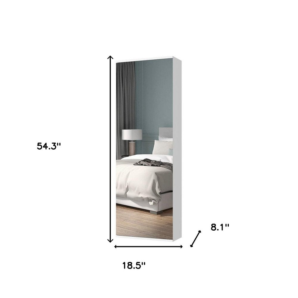 Light Gray Ten Pair Wall Mounted Shoe Storage Cabinet