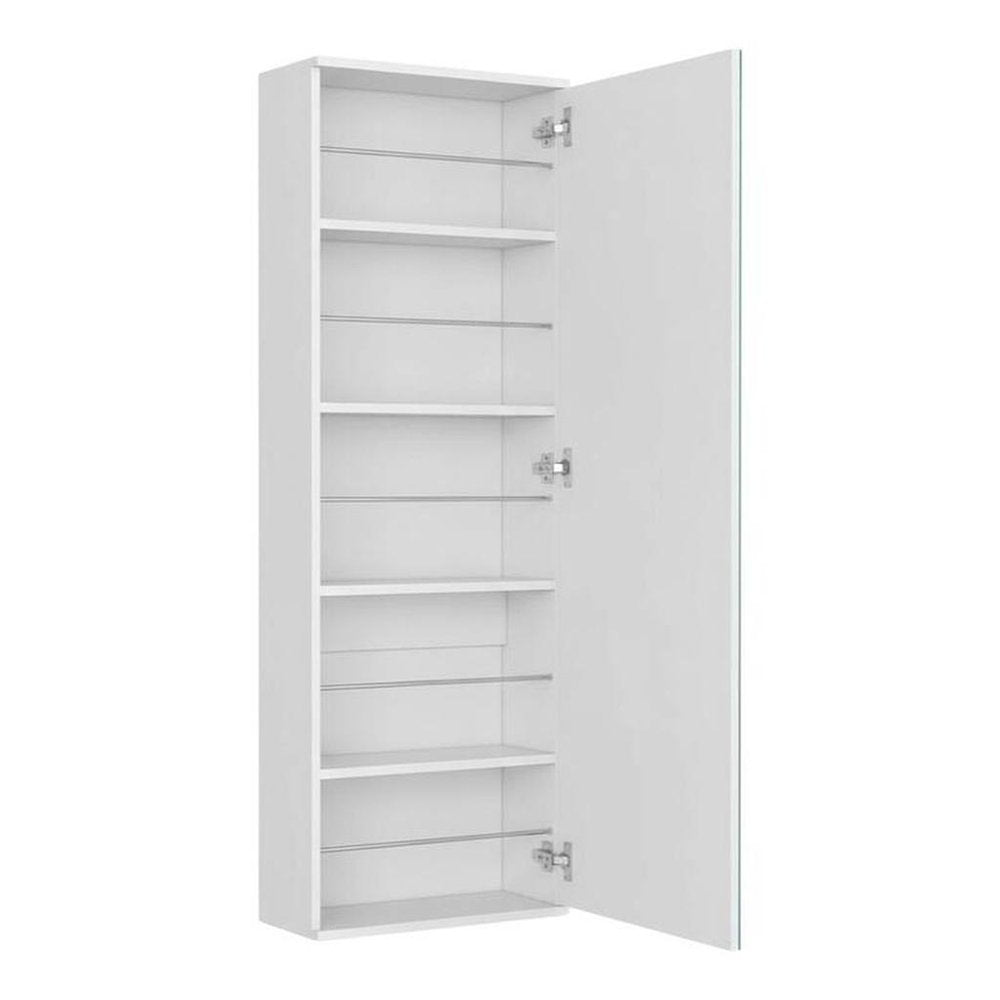 Light Gray Ten Pair Wall Mounted Shoe Storage Cabinet