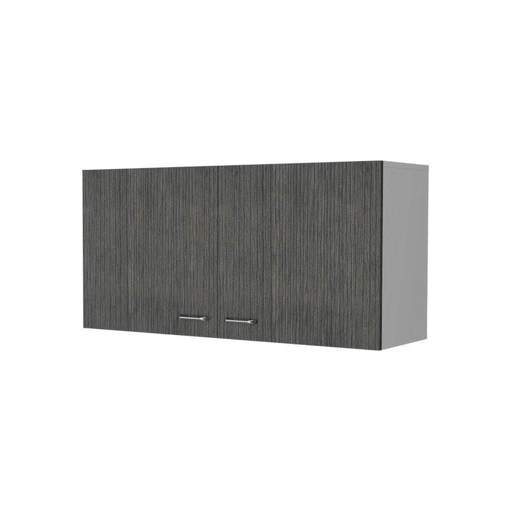 39" White Wood Wall Mounted Accent Cabinet