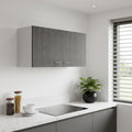 39" White Wood Wall Mounted Accent Cabinet