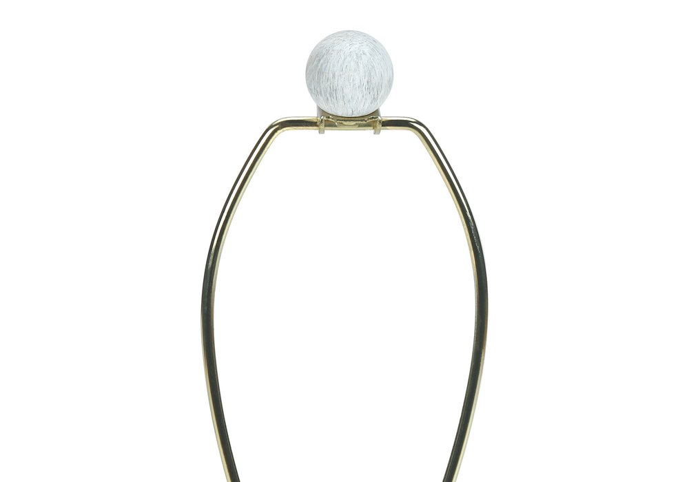 28" Cream Geometric Table Lamp With Cream Drum Shade. Table lamp isolated on a plain white background, finished in cream.