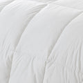 White Twin Fabric Spot Clean Goose Down Down Comforter on a white background