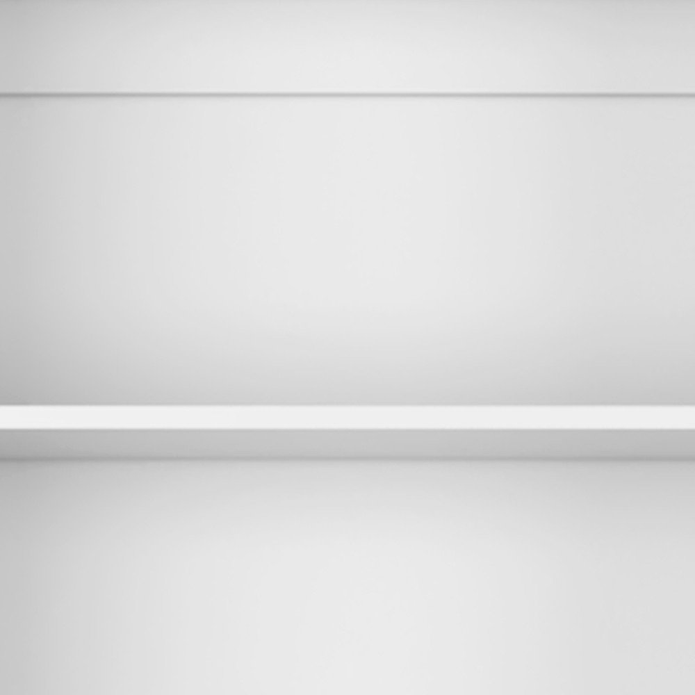 Set of Two White Wood Five Tier Modular Bookcase with Two Doors