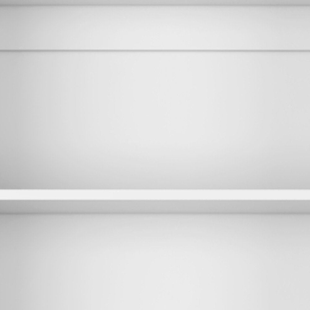 Set of Three White Wood Five Tier Modular Bookcase with Two Doors - SKU 546615