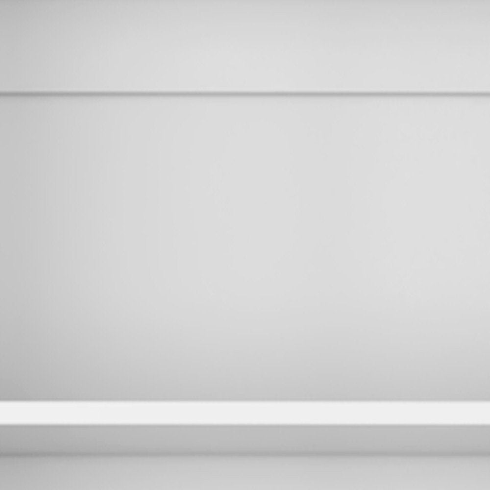 Set of Three White Wood Five Tier Modular Bookcase with Two Doors - 71.10" H x 17.72" W x 11.77" D