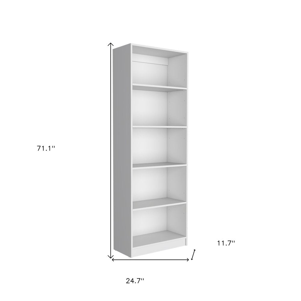 Set of Two White Wood Nine Tier Modular Bookcase - SKU 546622