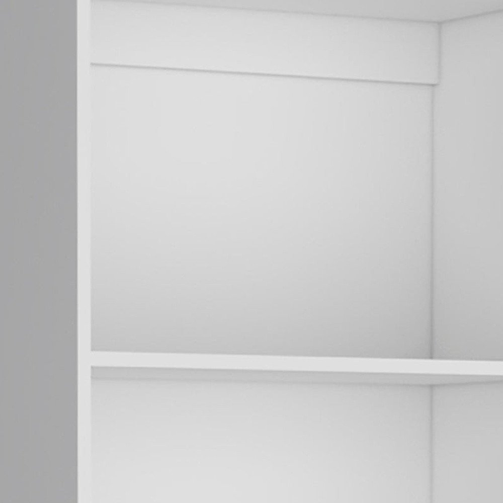 Set of Three White Wood Fourteen Tier Modular Bookcase - SKU 546632