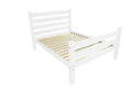 White Solid Wood Full Bed Frame - SKU 546960 on a white background