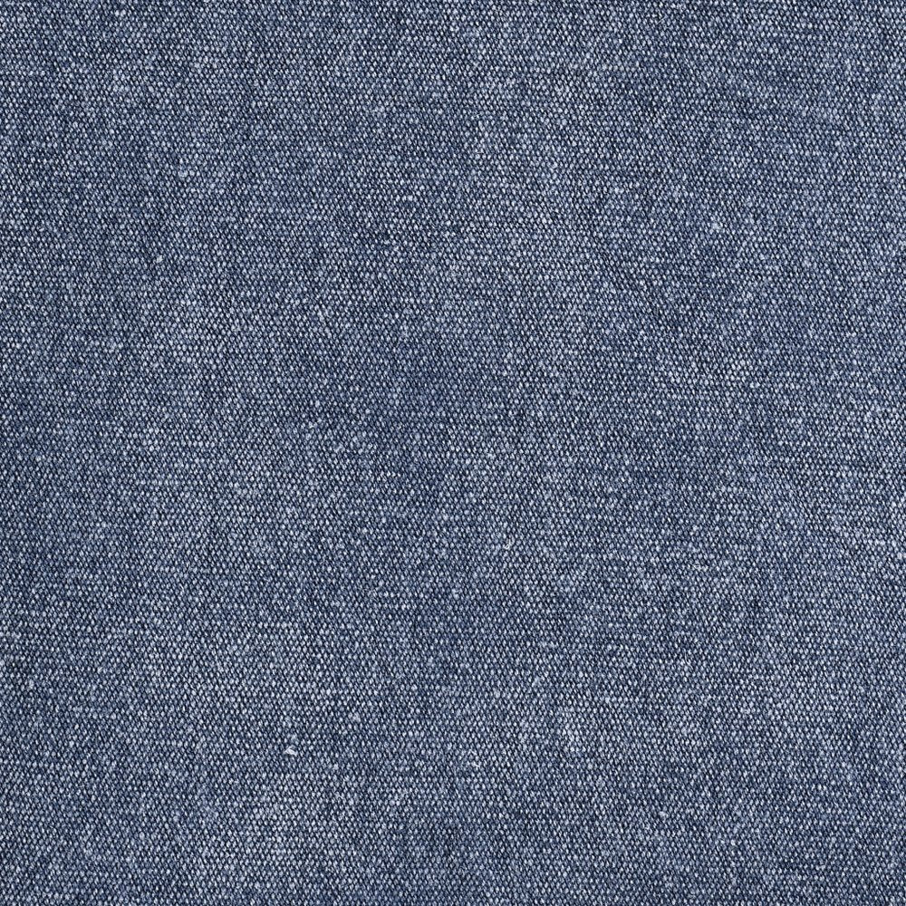 Close-up of a textured stonewashed blue fabric, likely denim or a similar material, suitable for a pet bed cover.