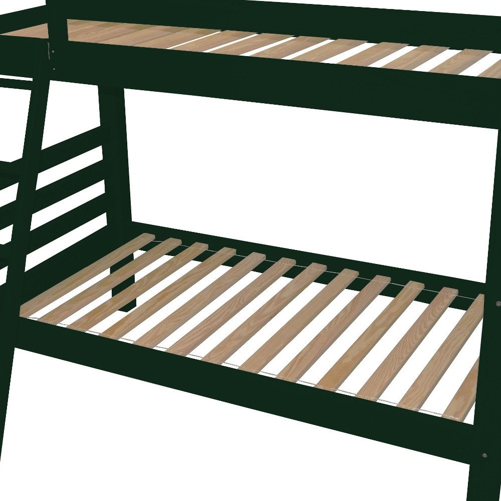 Green Queen Solid Wood Bunk Bed