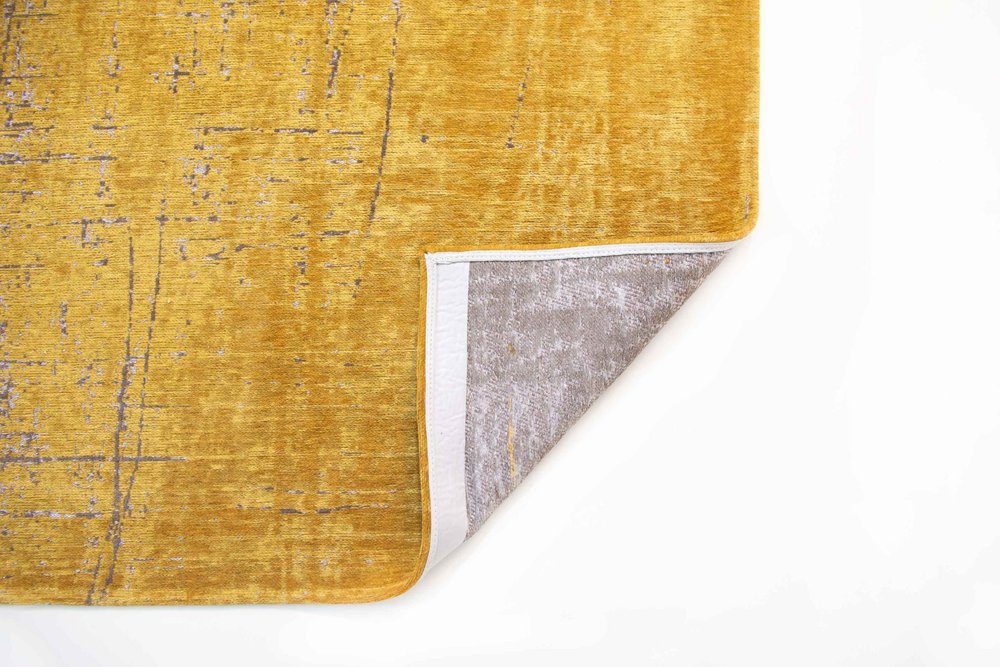 9' X 13' Yellow And Brown Chevron ,Washable, Area Rug on a white background