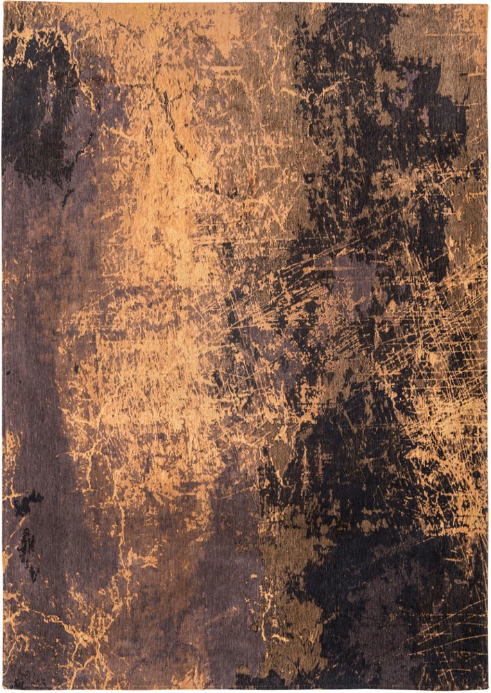 9' X 13' Yellow and Brown Abstract Non Skid Area Rug - SKU 548441 in a home interior