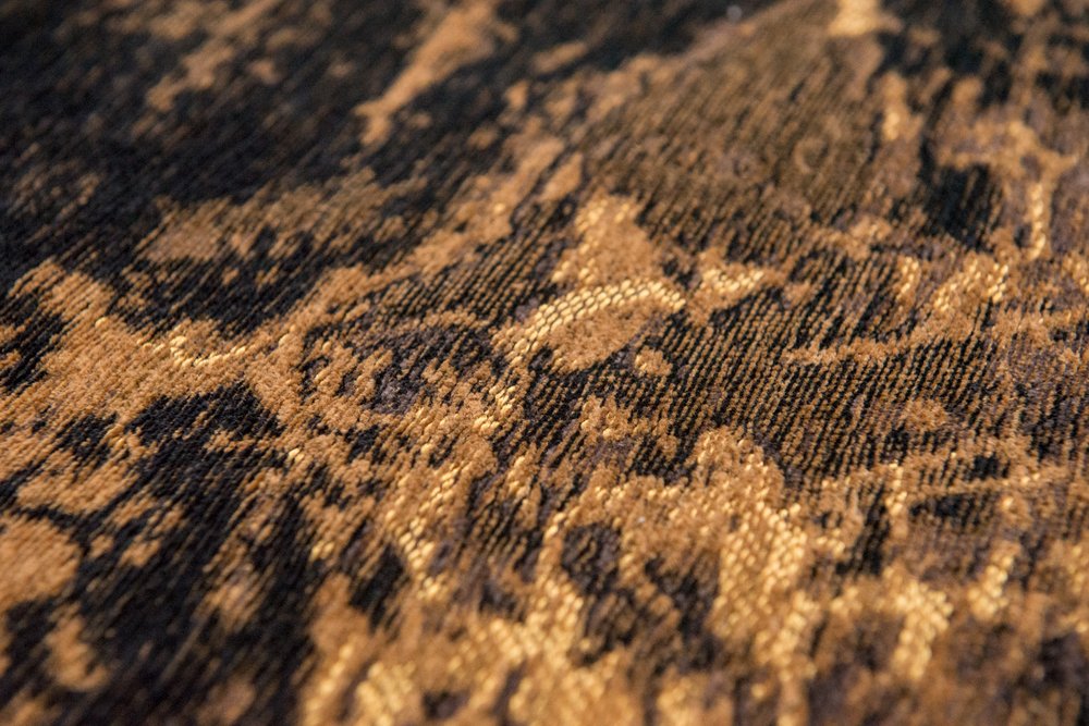 9' X 13' Yellow and Brown Abstract Non Skid Area Rug - SKU 548441