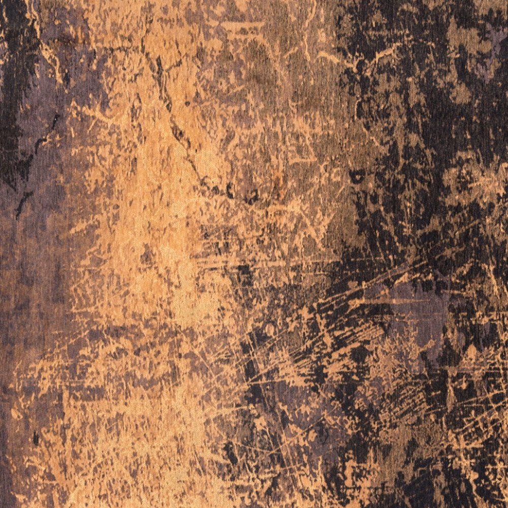 9' X 13' Yellow and Brown Abstract Non Skid Area Rug - SKU 548441