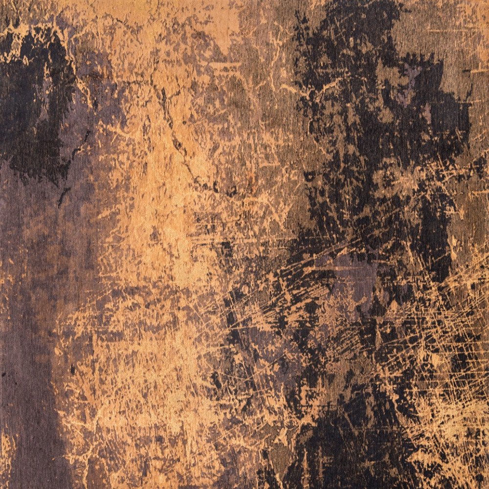 9' X 13' Yellow and Brown Abstract Non Skid Area Rug - SKU 548441