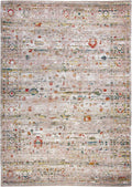 9' X 13' White Oriental Non Skid Area Rug