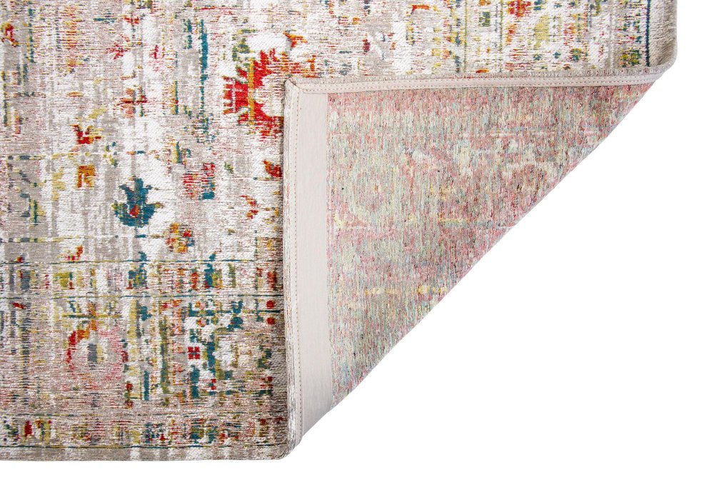 9' X 13' White Oriental Non Skid Area Rug